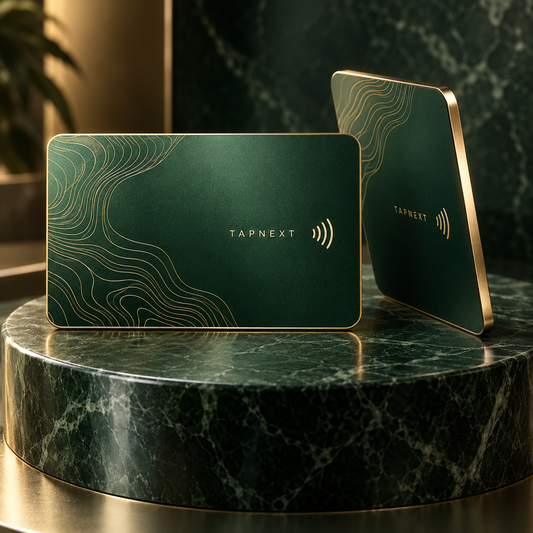 Emerald-gold Metal TapNext NFC cards