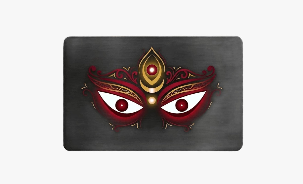 Maa Durga Shakti NFC Card – Black Edition
